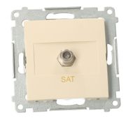 Simon54 Gniazdo satelitarne pojedyńcze DASF1.01/41 beżowy SIMON