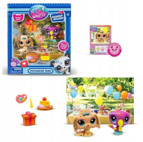 Littlest Pet Shop ZESTAW Garden Party + Wirtualny Kod FIGURKI i AKCESORIA na Arena.pl