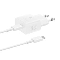 ładowarka sieciowa gan samsung 25w sfc z kablem usb-c - biała