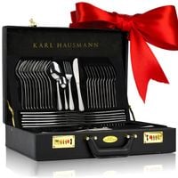 KOMPLET SZTUĆCÓW 72 EL WALIZKA DLA 12 OSÓB zestaw srebrne sztućce