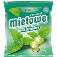 JEDNOŚĆ CUKIERKI KARMELKI 100g MIĘTOWE NADZIEWANE