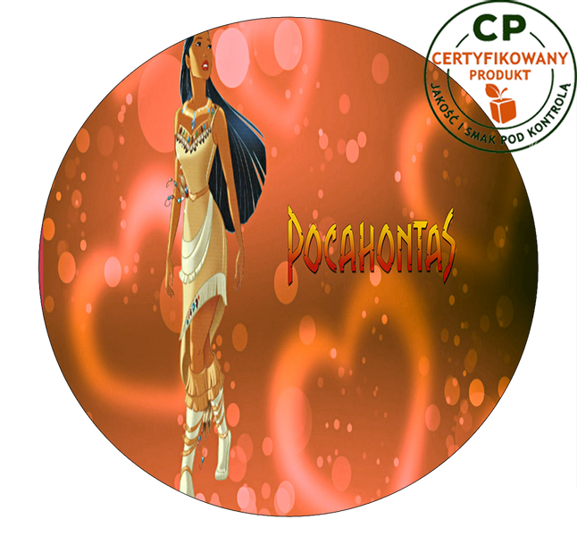 Opłatek na tort Pocahontas zdjęcie 1