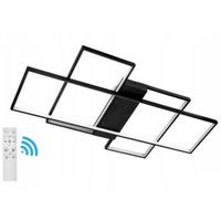 Lampa sufitowa ze zmienną barwą 544 Domeno LED 123W z pilotem czarna