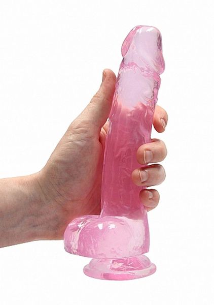 8"" / 20 Cm Realistic Dildo With Balls - Pink zdjęcie 7