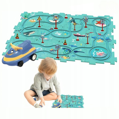 Puzzle Dla Dzieci Interaktywne Tor Kolejowy Z Puzzli Tory Logiczne na Arena.pl