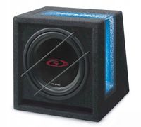 2 x Alpine SBG-1044BR Samochodowa skrzynia basowa z podświetleniem LED 500W