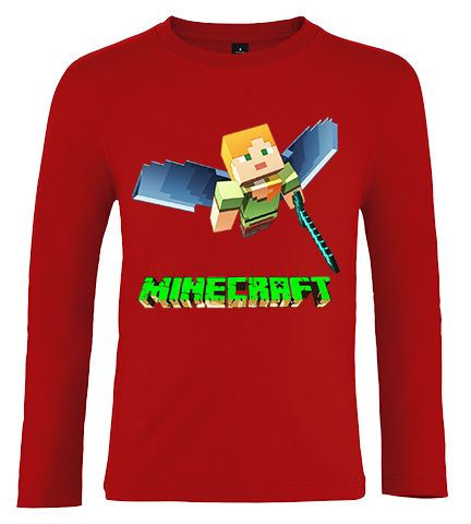 Koszulka z dł.rękaw. Minecraft zdjęcie 1