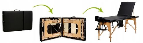 ŁÓŻKO DO MASAŻU STÓŁ KOSMETYCZNY 3-SEGMENTY +TORBA na Arena.pl