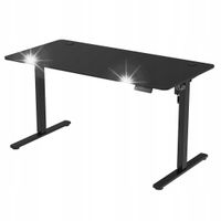 Biurko Elektryczne Regulowane 160x80cm 80KG Panel LED Spacetronik czarne