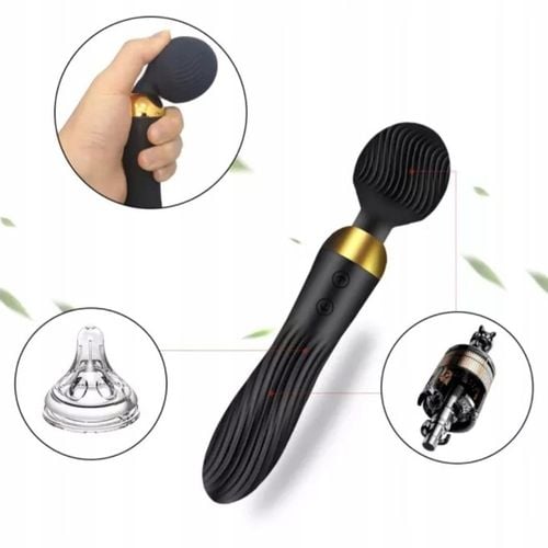 Wibrator Damski Ekskluzywny Masażer Łechtaczki 2w1 Sex Dildo Dwustronny na Arena.pl