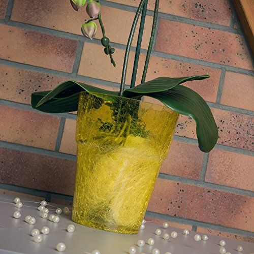 Doniczka Oslonka pod Storczyk ORCHID 14 żółta na Arena.pl