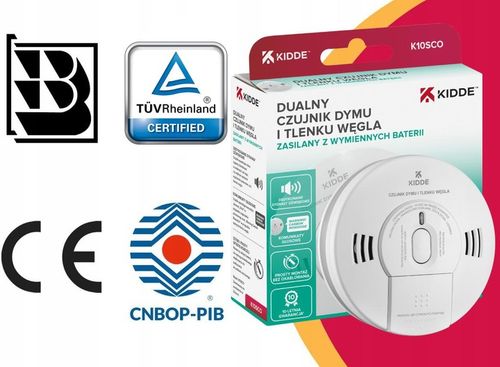 Czujnik czadu i dymu 2w1 Kidde K10SCO na Arena.pl