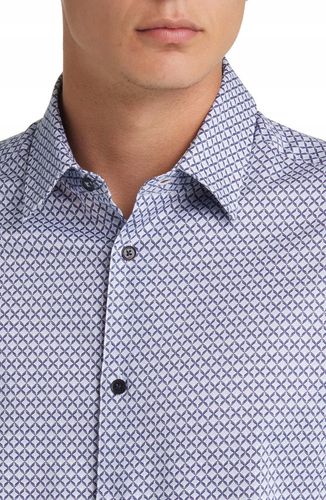Koszula męska Ted Baker London Strine Slim Fit Geo Print Button-Up roz.2 na Arena.pl