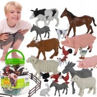 DUŻY ZESTAW FARMA FIGURKI ZWIERZĘTA KONIE OWCE
