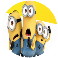 Opłatek na tort Minionki