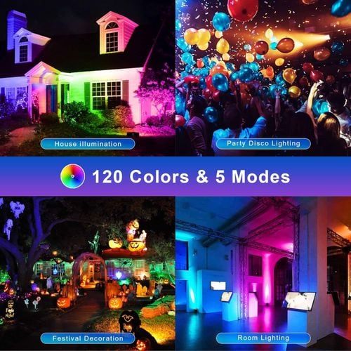 Reflektor LED Zewnętrzny RGB 35W 3500LM 12 kolorów na Arena.pl