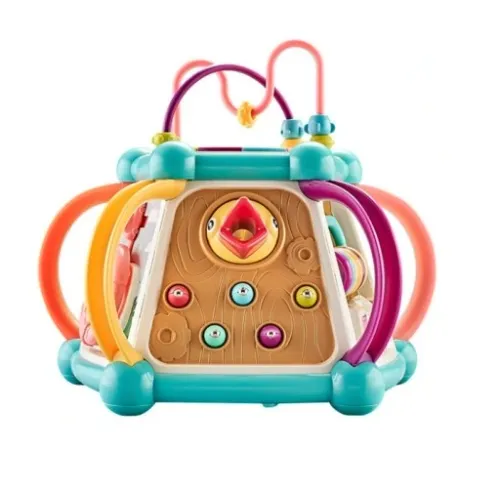 INTERAKTYWNA KOSTKA EDUKACYJNA DŹWIĘK ŚWIATŁO 7w1 na Arena.pl