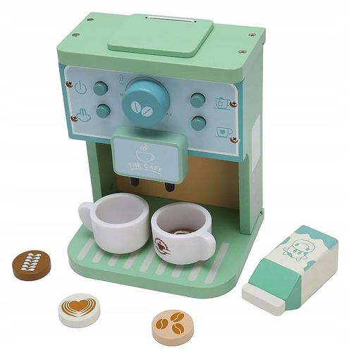 DREWNIANY EKSPRES DO KAWY DLA DZIECI AUTOMAT AGD KAWIARNIA ZESTAW PREZENT na Arena.pl