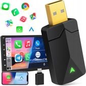 Bezprzewodowy adapter 2 w 1 z systemem Android Auto & Carplay