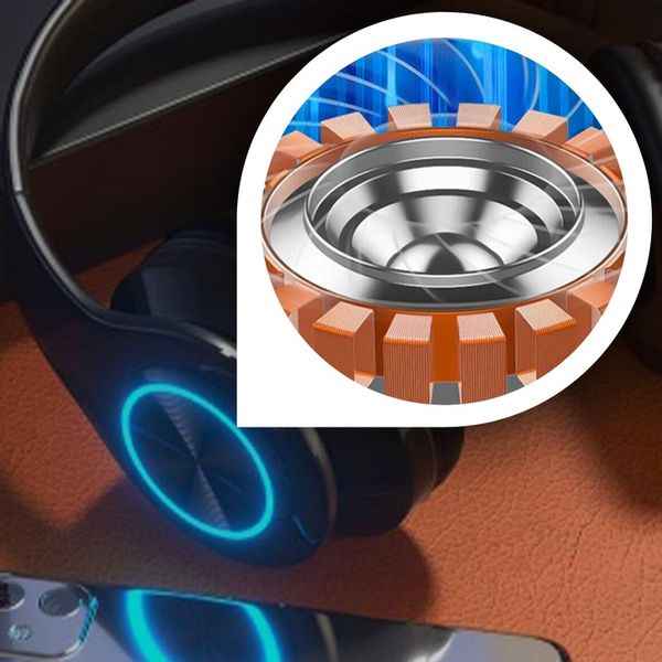 SŁUCHAWKI BEZPRZEWODOWE B39 BLUETOOTH MP3 NAUSZNE MIKROFON RGB DLA DZIECKA zdjęcie 3