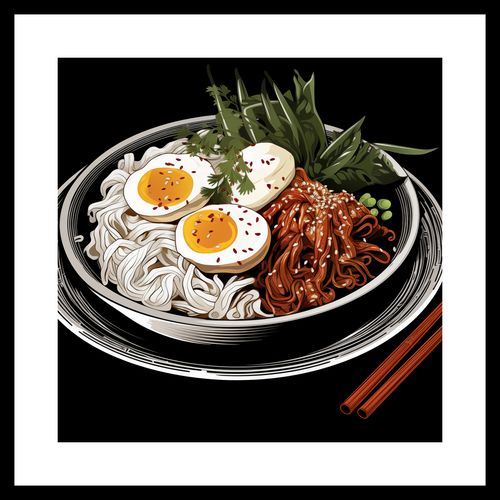 Plakat 40x40cm Ramen w Sztuce na Arena.pl