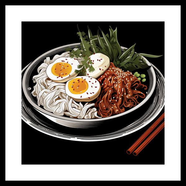 Plakat 40x40cm Ramen w Sztuce zdjęcie 3