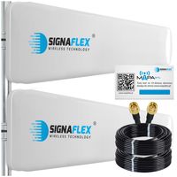 Zestaw Odu Idu 300 Antena Dual T1 2X20Dbi 30Cm Nż + Konektory 3M Srf240 Nm-Smam