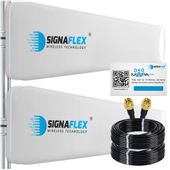 Zestaw Odu Idu 300 Antena Dual T1 2X20Dbi 30Cm Nż + Konektory 3M Srf240 Nm-Smam
