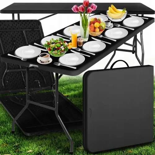 STÓŁ ROZKŁADANY OGRODOWY CATERINGOWY SKŁADANY WALIZKA GRATIS + 2 ŁAWKI na Arena.pl