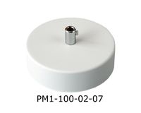 Podsufitka Biała 1 otwór 100mm + chrom