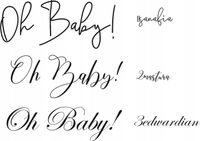 Naklejka personalizowana na ściankę Oh Baby