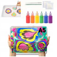 Malowanie wodne na wodzie 6 kolorów zestaw XXL magiczny kreatywny farbki A5