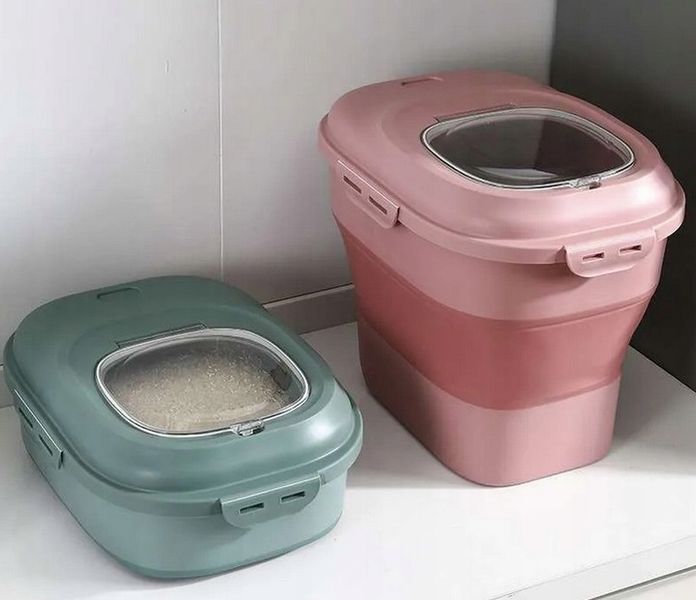 DUŻY POJEMNIK NA KARMĘ DLA PSA SKŁADANY SILIKON RÓŻOWY zdjęcie 11