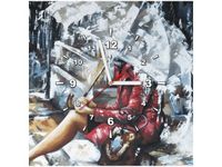 40X40CM ZEGAR DESZCZOWA DZIEWCZYNA OBRAZ