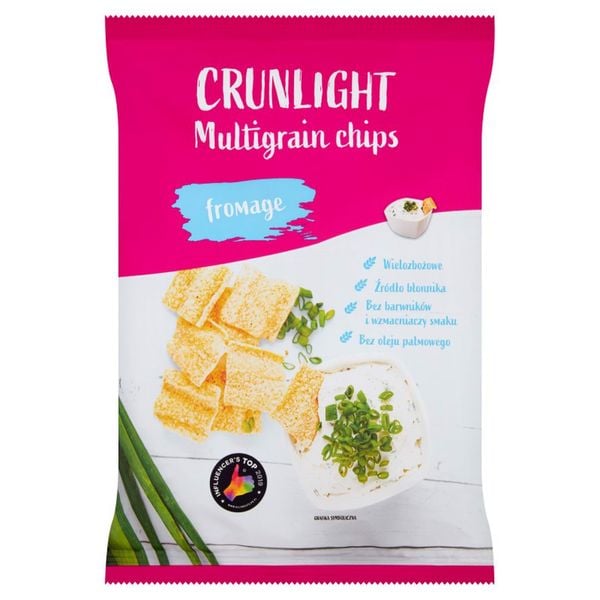 Crunlight Chipsy wielozbożowe fromage 70 g zdjęcie 1
