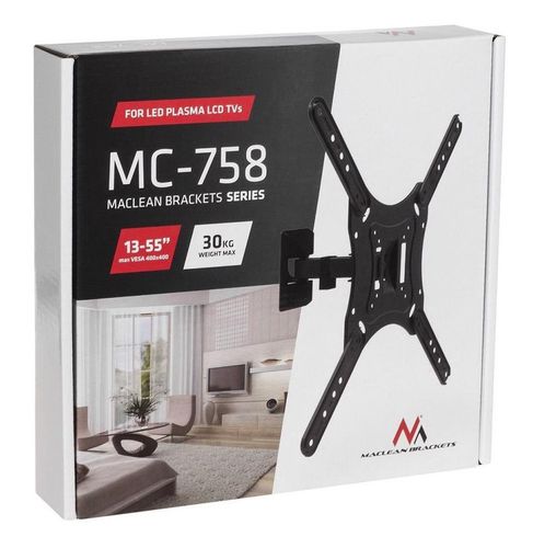 Uchwyt ścienny do telewizora Maclean MC-758 (ścienne; 13" - 55"; max. 30kg) na Arena.pl