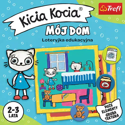 Gra edukacyjna dla najmłodszych dzieci - Kicia Kocia Mój dom 1-4 graczy na Arena.pl