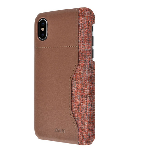 AZURI Elegante Mix Etui iPhone X brązowe na Arena.pl