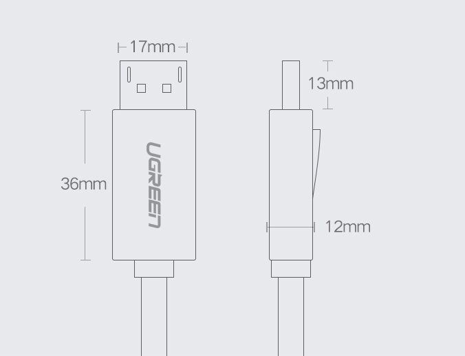 Kabel DisplayPort 1.2 SZYBKI KABEL PRZEWÓD WYTRZYMAŁY 3D 4K 60Hz 2m UGREEN zdjęcie 7