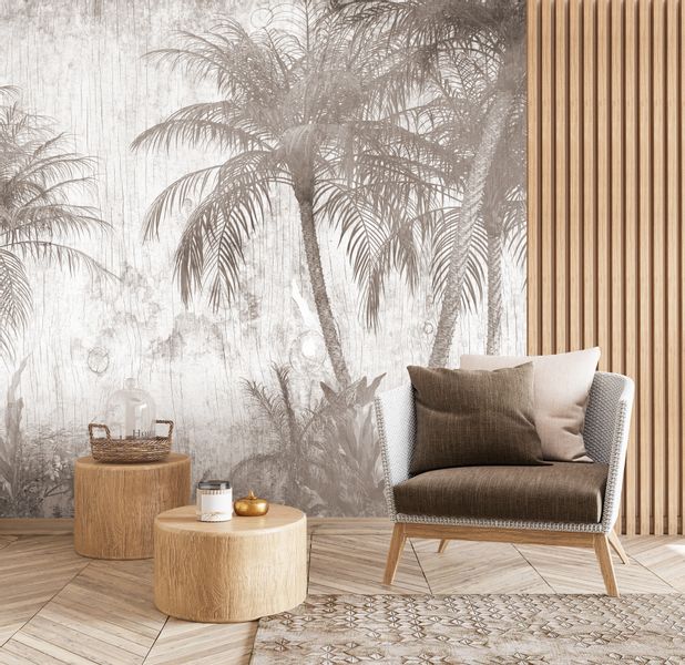 Fototapeta PALMY Las Tropikalny Tekstura Abstrakcja 270cm x 180cm zdjęcie 11