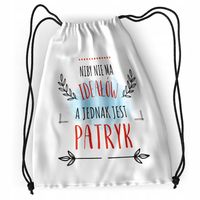 Plecak Dla Patryka Sportowy Szkolny Worek Torba Z Nadrukiem Ze Zdjęciem