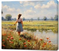 Obraz 100x90cm Wiejski Spokój