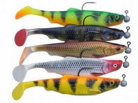 Gotowy Zestaw GUMY Uzbrojone NA Szczupaka Sandacza Przynęty 12 cm 5