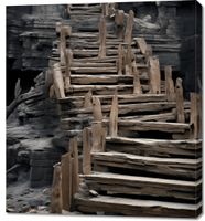 Obraz 90x100cm Schody do Nieznanego