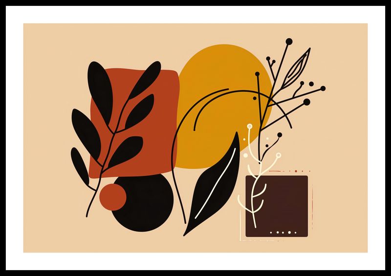 Plakat 60x40cm Ciepłe Kontury zdjęcie 3