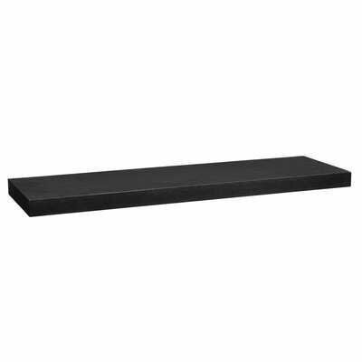 Półka ścienna samowisząca 80cm czarna zdjęcie 1