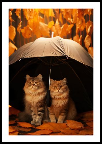 Plakat 40x60cm Jesienny Koci Schron na Arena.pl