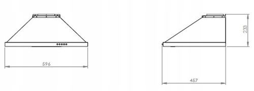 OKAP KUCHENNY KOMINOWY ŚCIENNY 60CM CZARNY LED na Arena.pl