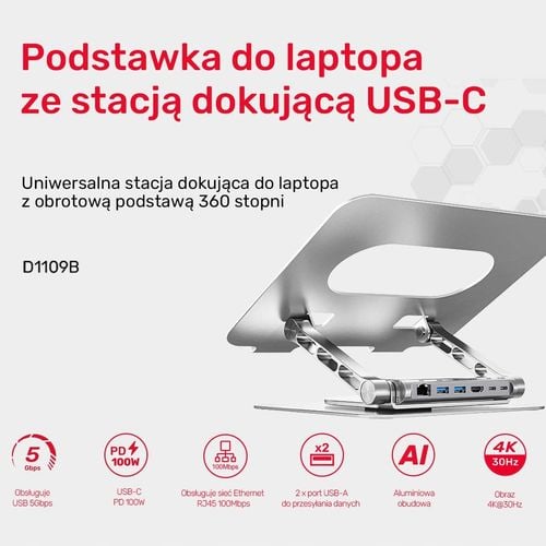 Stolik / podstawka pod laptopa Unitek D1109B01 na Arena.pl