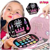 ZESTAW KOSMETYKÓW MakeUP TOREBKA KUFEREK MAKIJAŻ DO PAZNOKCI KUFEREK 42 EL.